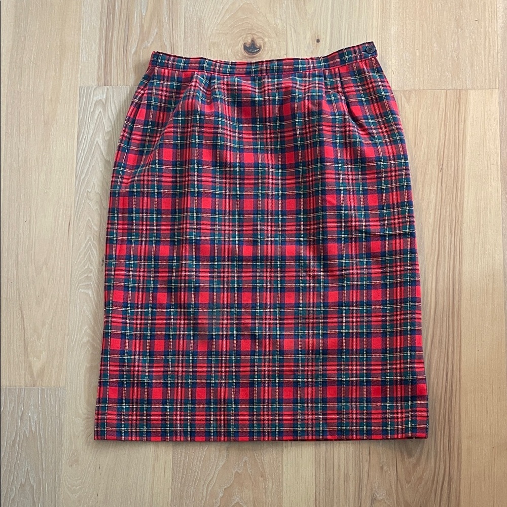 Pendleton 100% Virgin Wool Plaid Women's Skirt - Picture 1 of 5